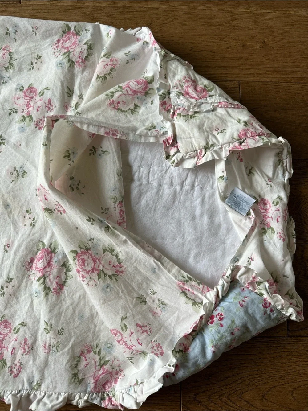 Simply Shabby Chic 100% Cotton Queen Quilt Reversible Patchwork One Pillow Sham